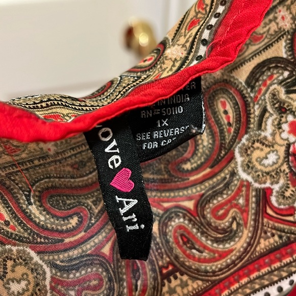 Love❤️Ari Sheer Top  Size 1X - Picture 5 of 5